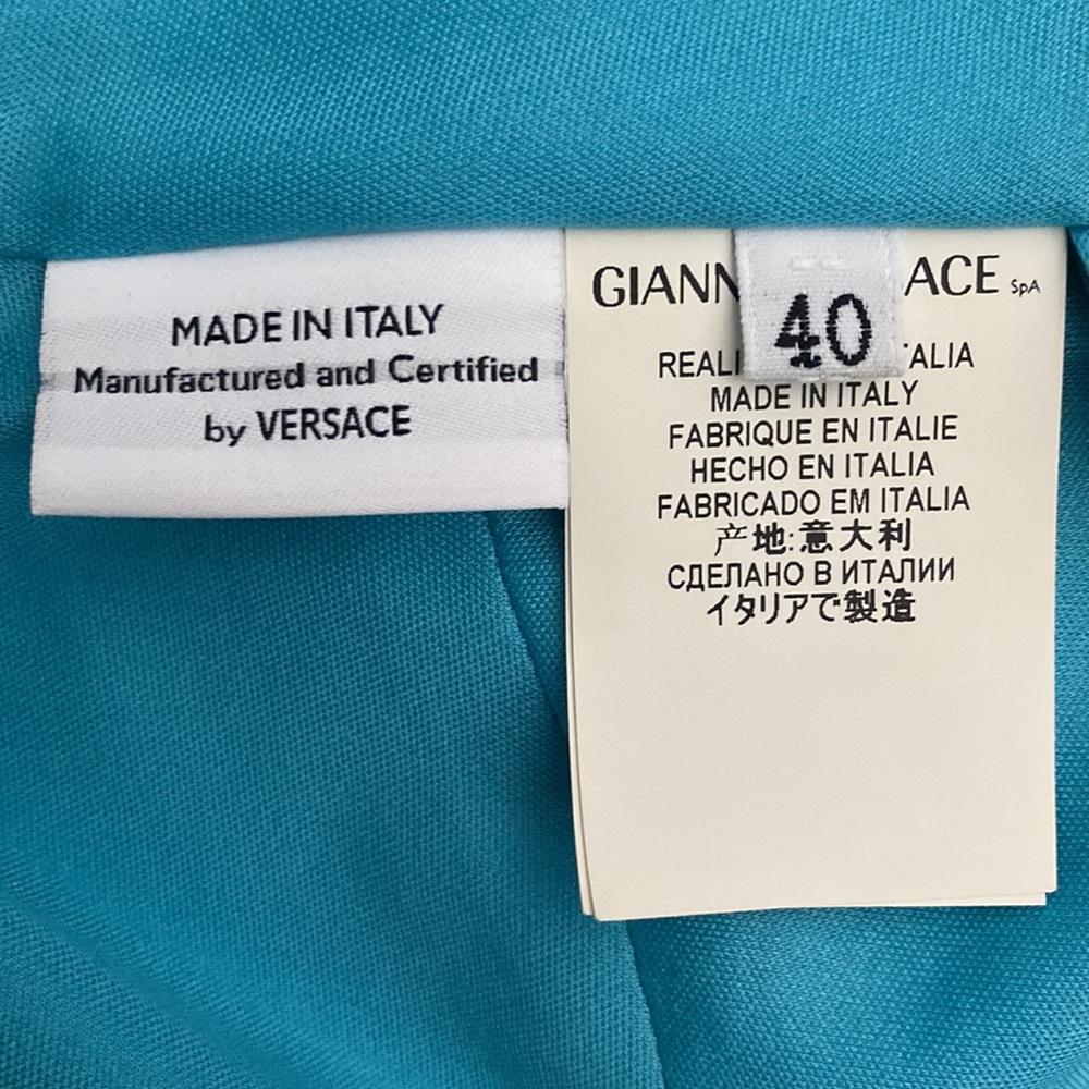 👗Versace Turquoise Cocktail Dress👗 - Picture 6 of 9